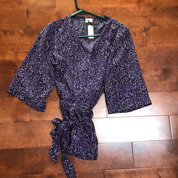 Womens wrap/kimono top - Picture 2 of 4